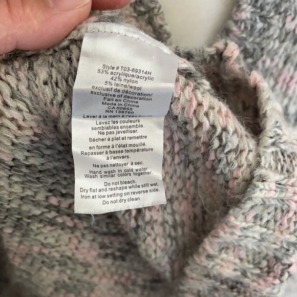 Thyme Maternity Comfy Pink Bow Sweater XL - Picture 13 of 14